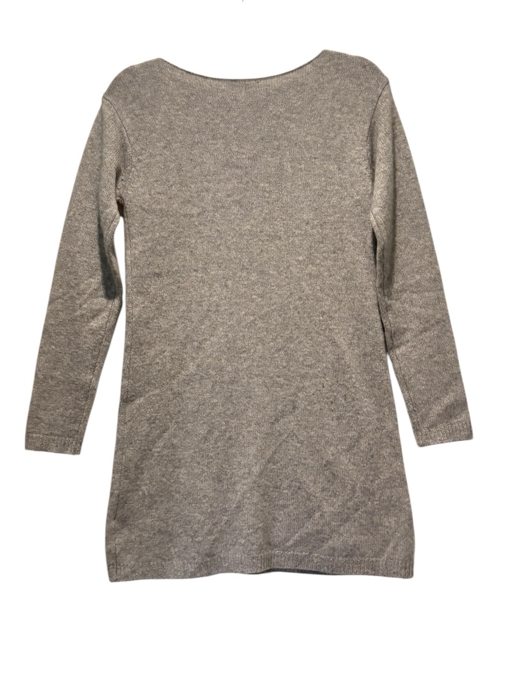 Sea Bleu - Women's Cashmere Sweater Dress. Size Small. Gray.